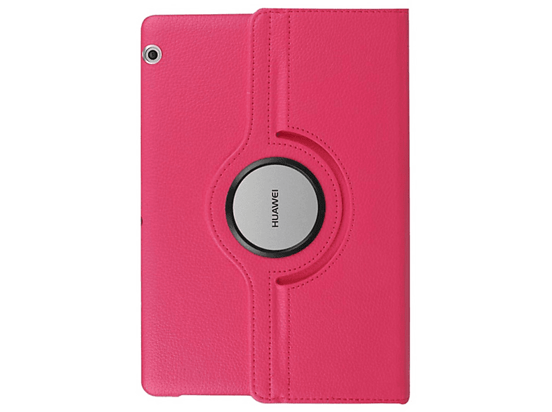 COFI Tablet Hülle Rotierbar Case Bookcover für Huawei MediaPad T3 9.6 Kunstleder, Pink