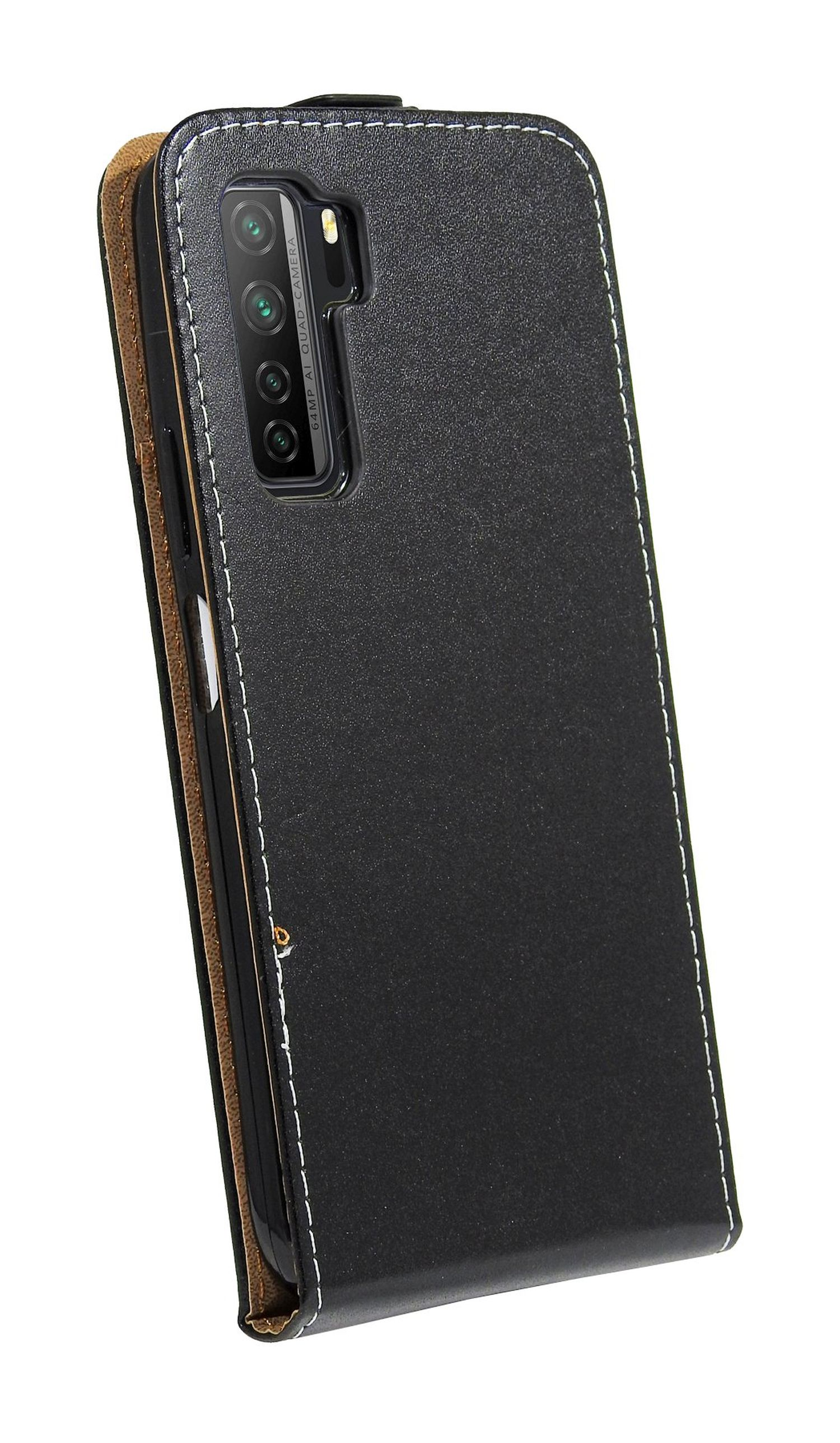 5G, Huawei, COFI Schwarz P40 Flip Cover, Case, Lite