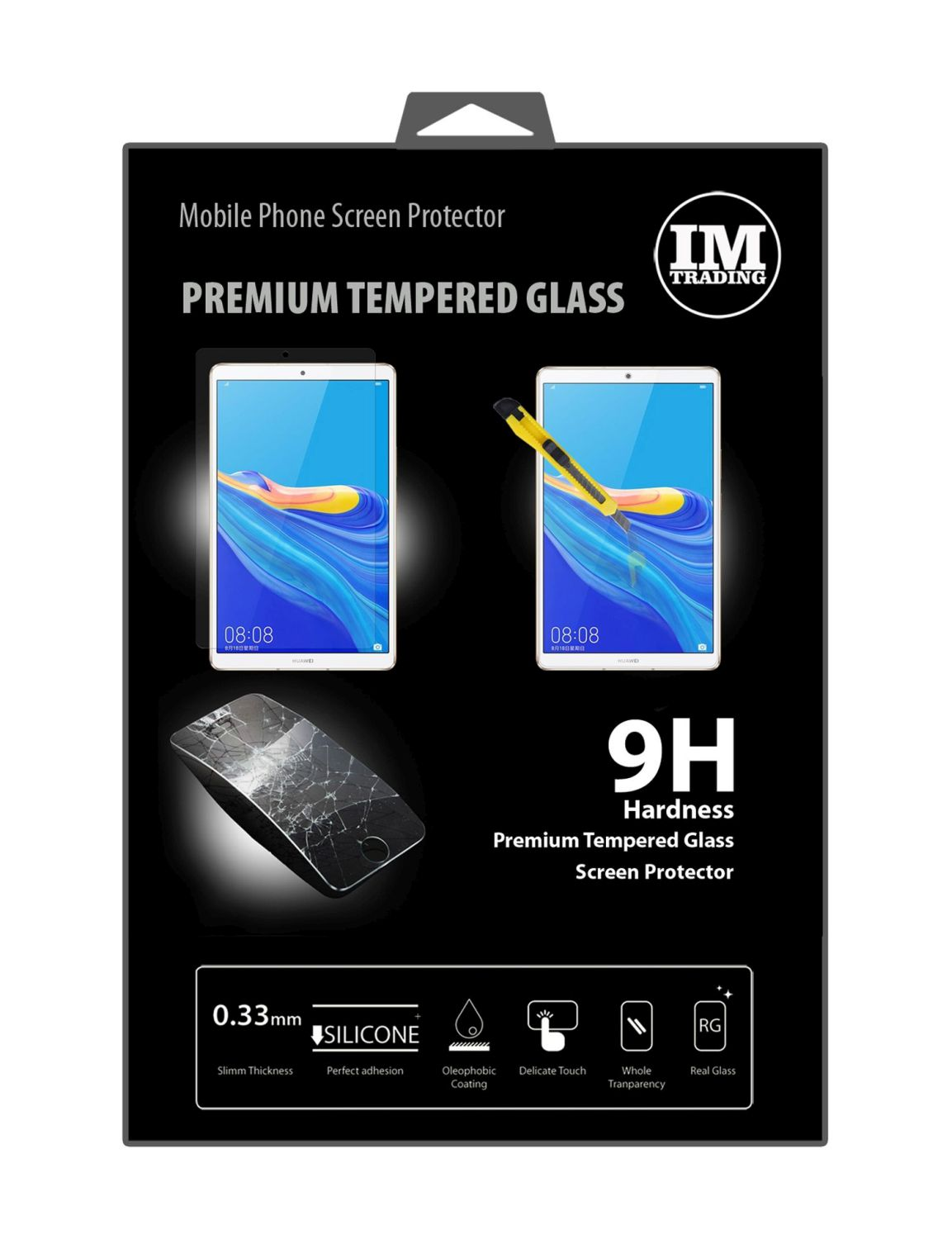 COFI 9H 8.4) Schutzglas M6 MediaPad Huawei Displayschutz(für