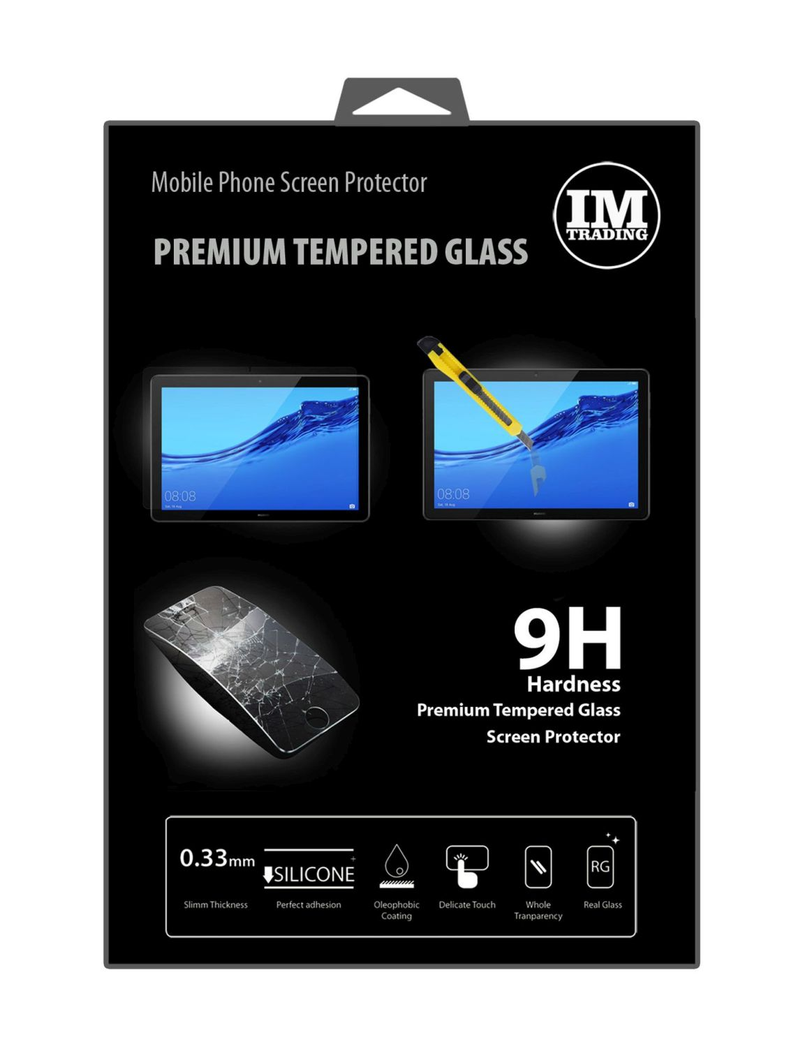 Displayschutz(für Schutzglas 9H 10.1) T5 COFI MediaPad Huawei