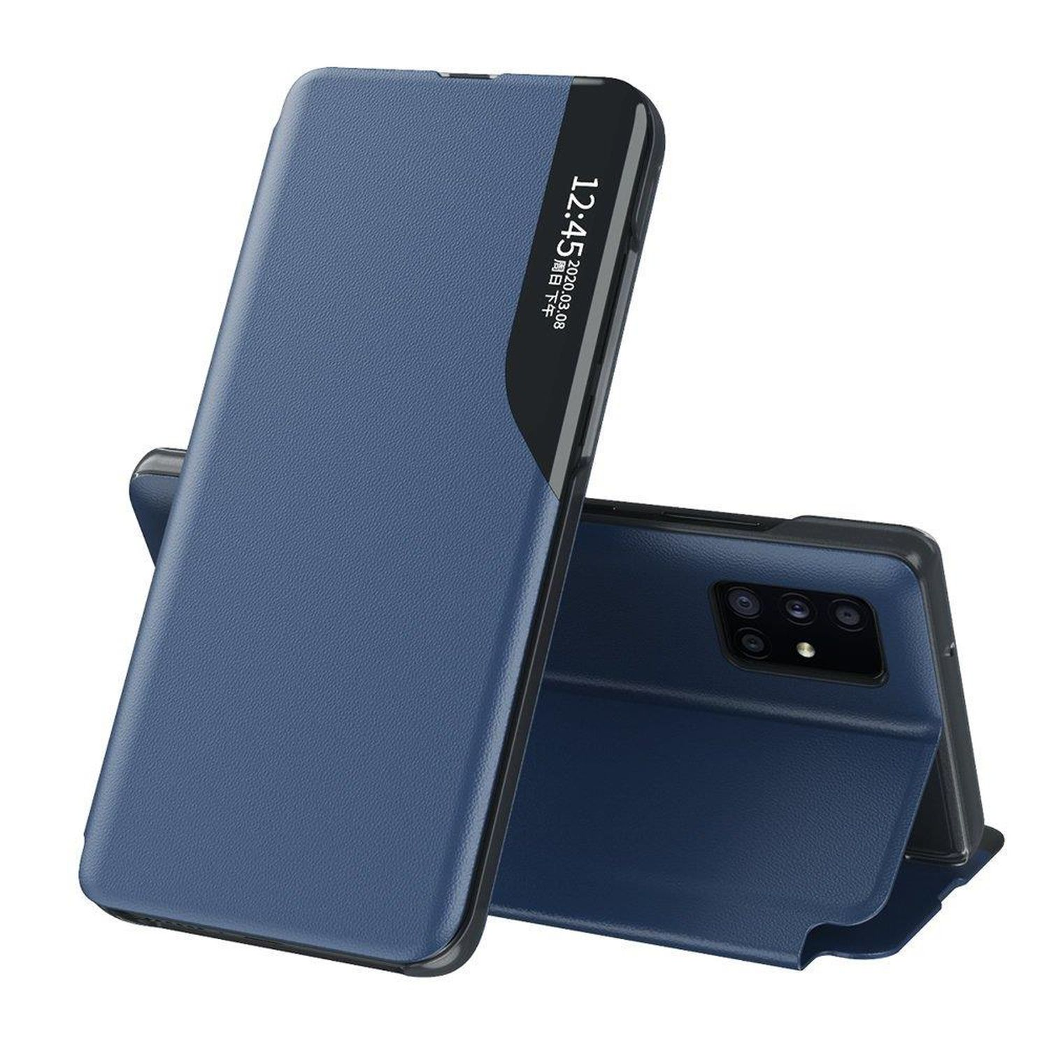 COFI Smart View Case, Blau Samsung, Galaxy Bookcover, S20 Ultra