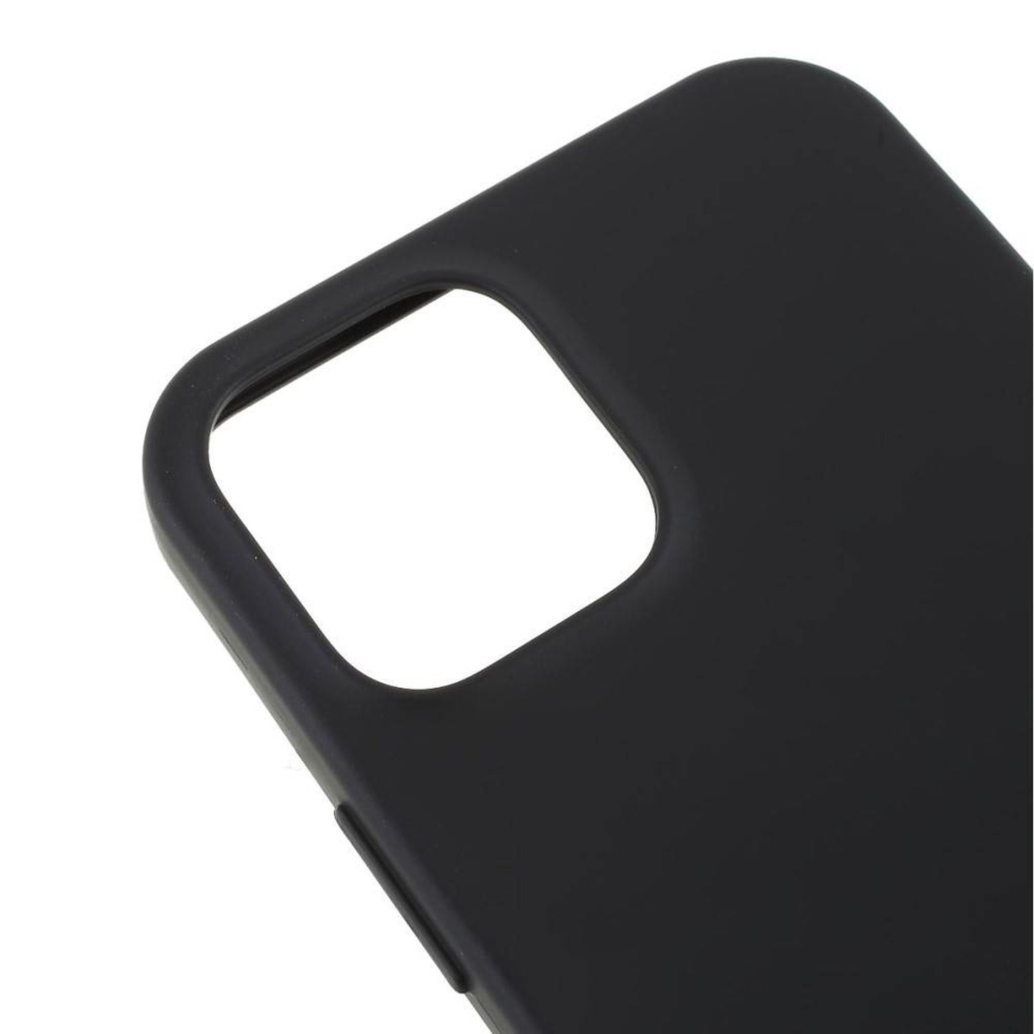 mit in Case Soft Bumper Handyhülle Schutzhülle Apple, Jelly iPhone Schwarz Bumper, 12 cofi1453® Case iPhone kompatibel COFI 12, Schwarz,