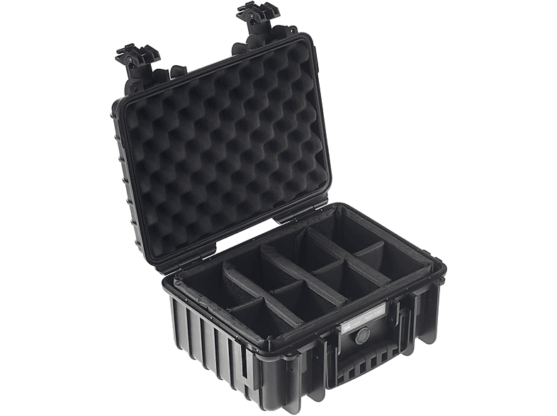 B&W INTERNATIONAL Outdoor Case Typ 3000 schwarz mit anpassbarer