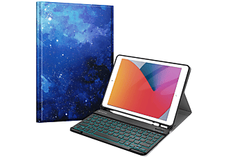 FINTIE Hülle + Tastatur, Bookcover, iPad, iPad 10.2 Zoll (9. Generation 2021/8. Gen 2020/7. Gen 2019), Sternenhimmel