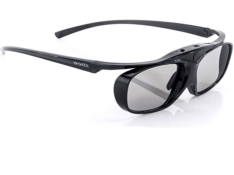 HI-SHOCK Black / 3D für aktive 3D Heaven Sony BT Brille 3D Brille RF Epson, Beamer
