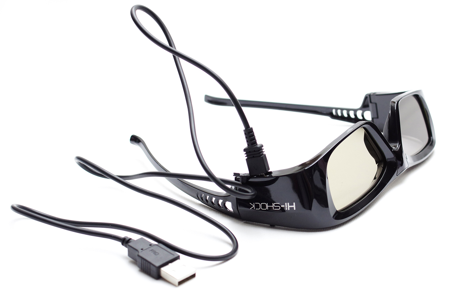 Beamer - DLP 3D Brille für aktive DLP Brille 3D Pro Black HI-SHOCK - schwarz wiederaufladbar Link 3D Diamond