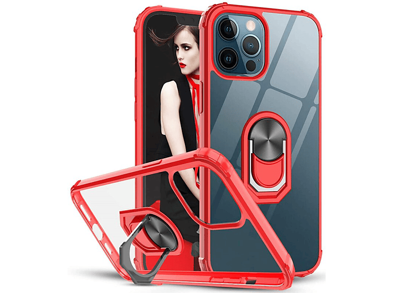 COFI Magnetic Ring Cover, Bumper, Apple, iPhone 11, Rot