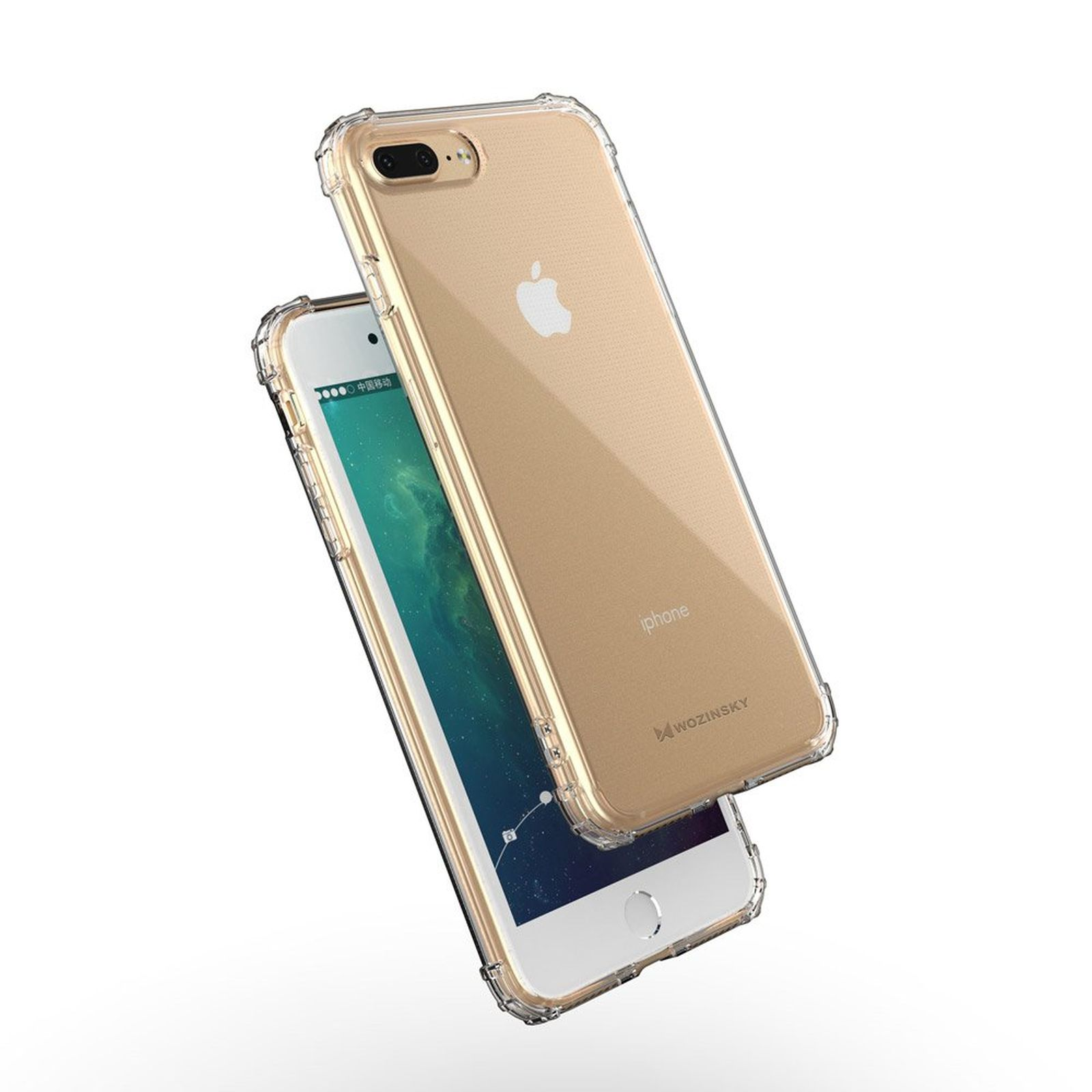 Roar Apple, Plus, Bumper, 7 Case, Armor iPhone WOZINSKY Transparent