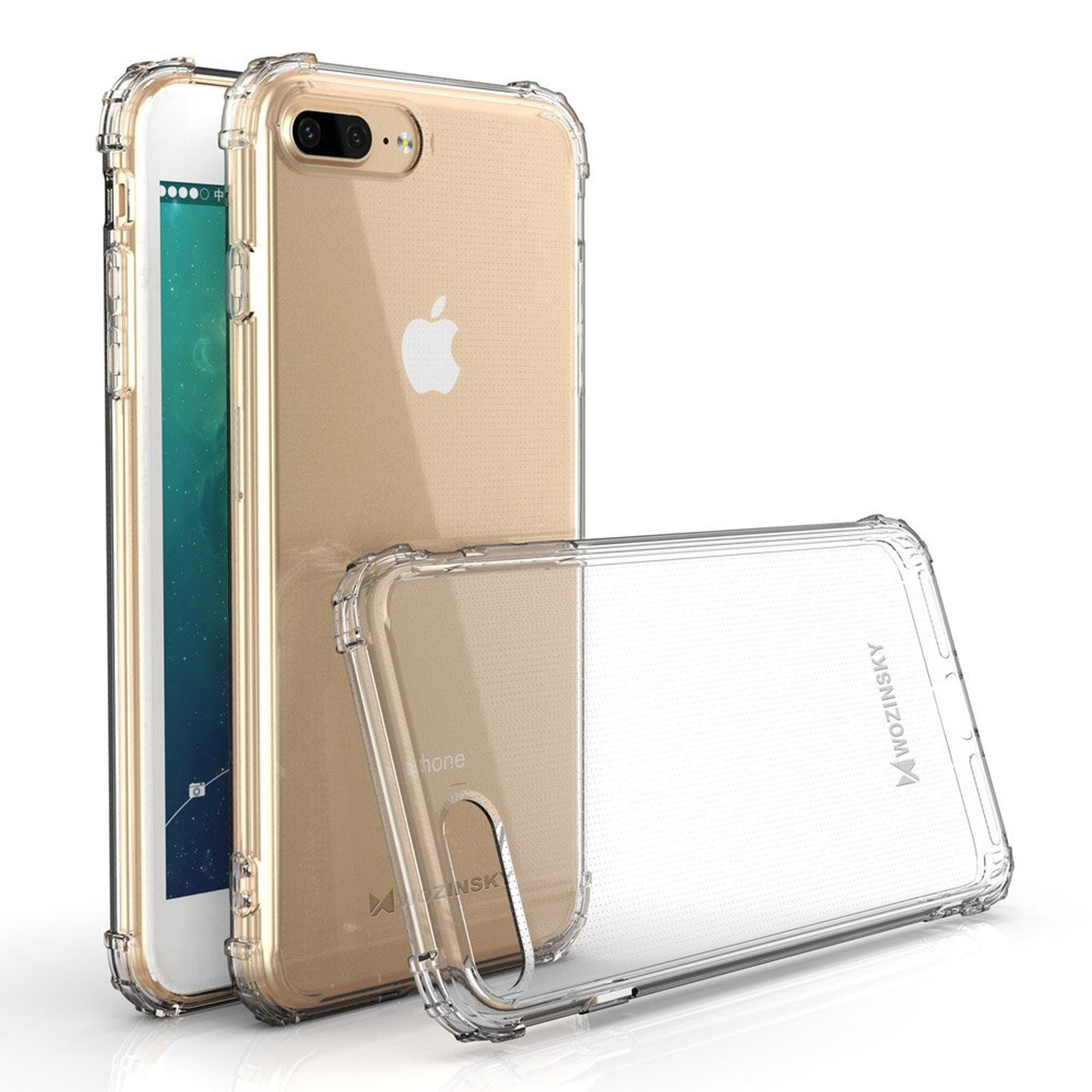 WOZINSKY Roar Apple, 8 Case, Plus, iPhone Bumper, Transparent Armor