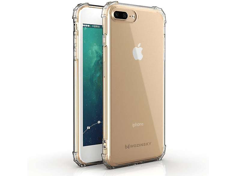 WOZINSKY Roar Apple, 8 Case, Plus, iPhone Bumper, Transparent Armor