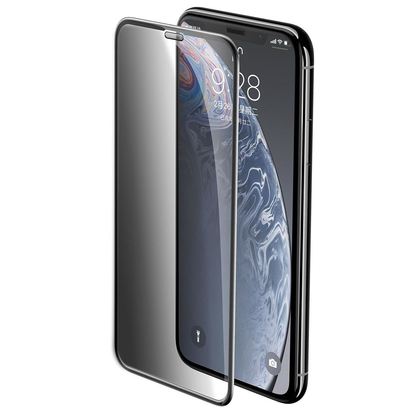 COFI 5D Full Anti-Spy iPhone Apple Max) Displayschutz(für Pro 12 Schutzglas Schutzglas Privacy Screen
