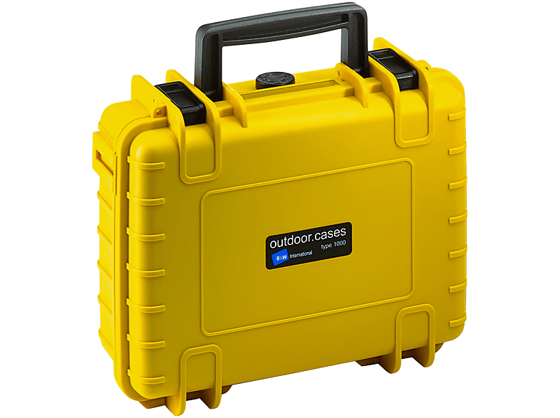 mit Outdoor Facheinteilung Typ B&W INTERNATIONAL anpassbarer Hartschalenkoffer Case 1000 gelb