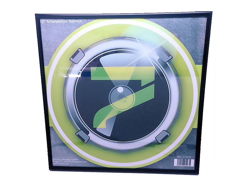 Schallplatten Bilderrahmen / (Glas Bilderrahmen Vinyl glänzende Bilderrahmen Schallplatten Scheibe) 7EVEN Wand 12\