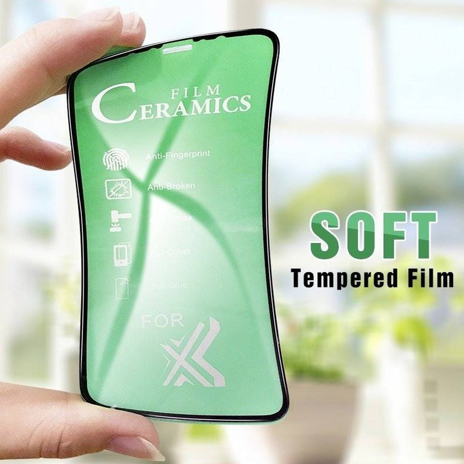 A41) FullCover Samsung 9D Schutzglas COFI Galaxy Premium Schutzglas Displayschutz(für Keramik