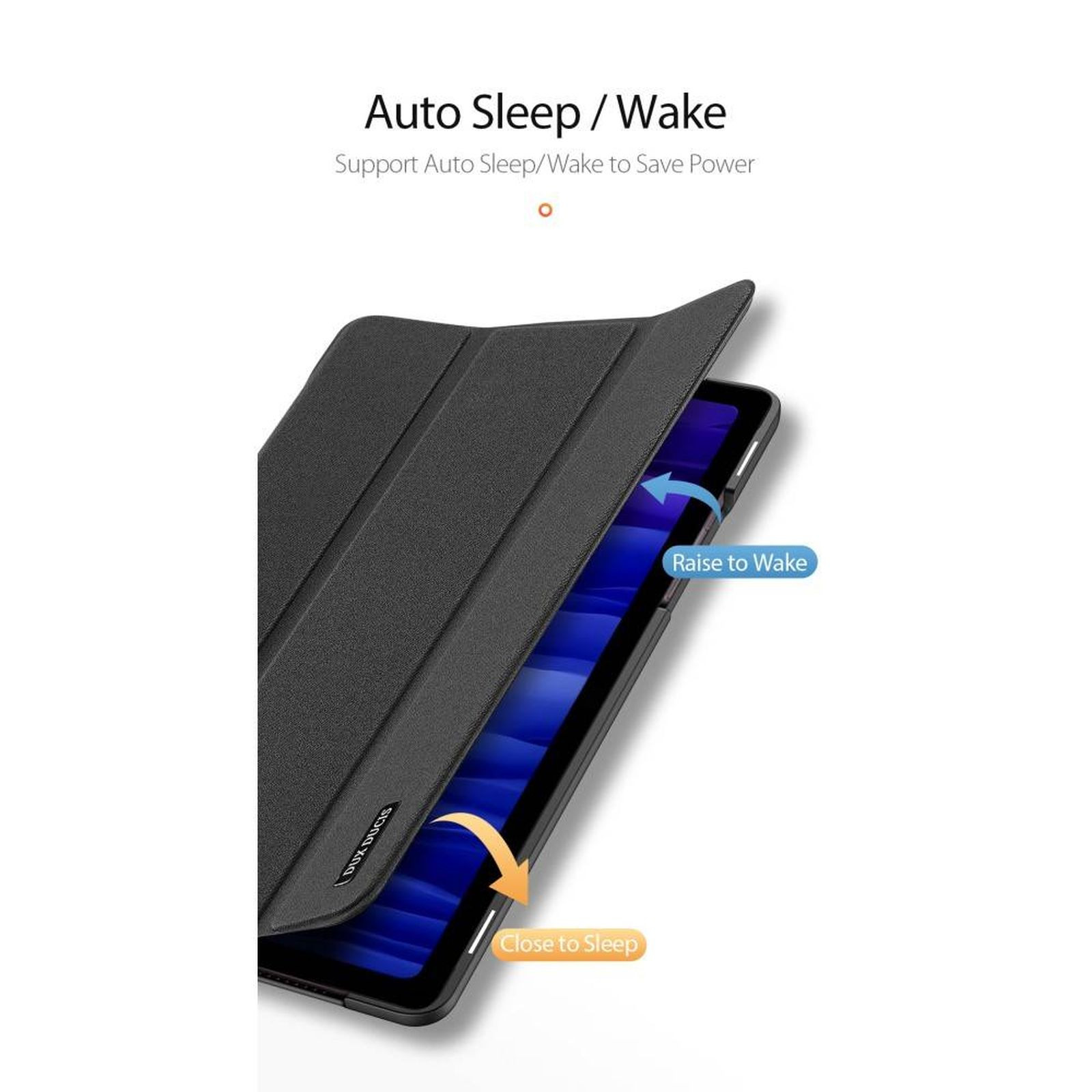 10.4 Samsung Schwarz 2020 DUX Tab A7 Smart Galaxy Kunstleder, für Sleep Case Bookcover DUCIS