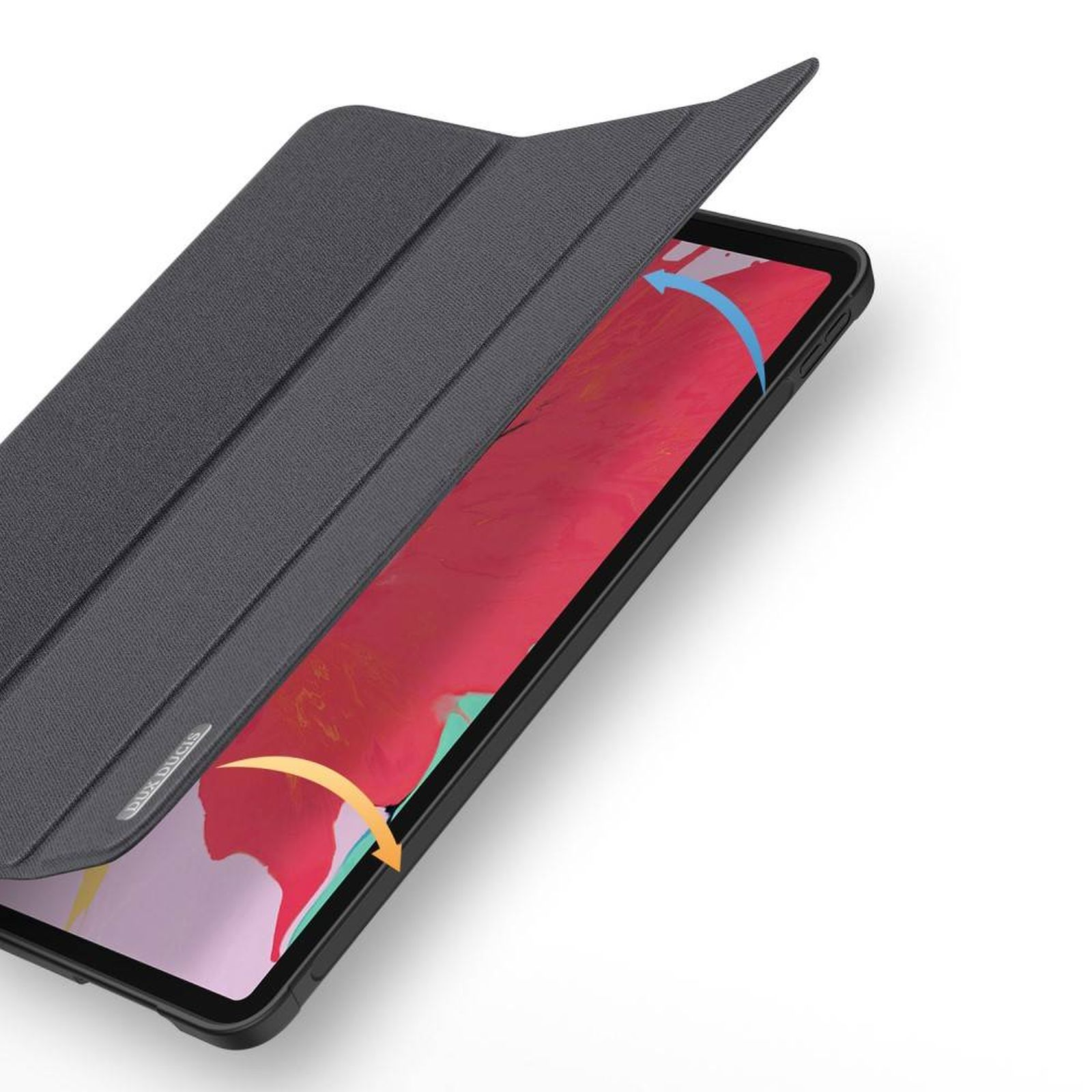 Sleep 2020) DUX 11 Kunstleder, Apple Generation DUCIS (4. Bookcover Case Pro iPad Smart für Schwarz