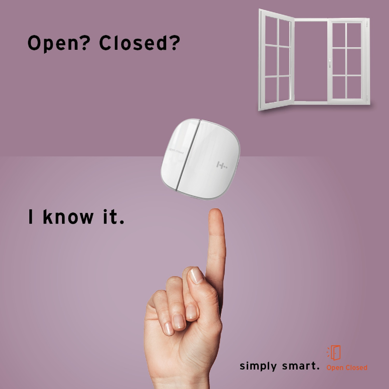 H2 SMART HOME OpenClosed / weiss Türkontrolle Die Fenster/ sichere Tür-/Fensterkontakt - Sensor Ihr für Zuhause Tür-Fensterkontakt