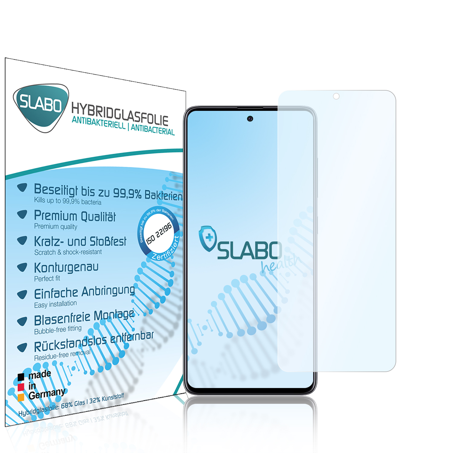 Galaxy flexible SLABO Hybridglasfolie Displayschutz(für A51) Samsung antibakterielle