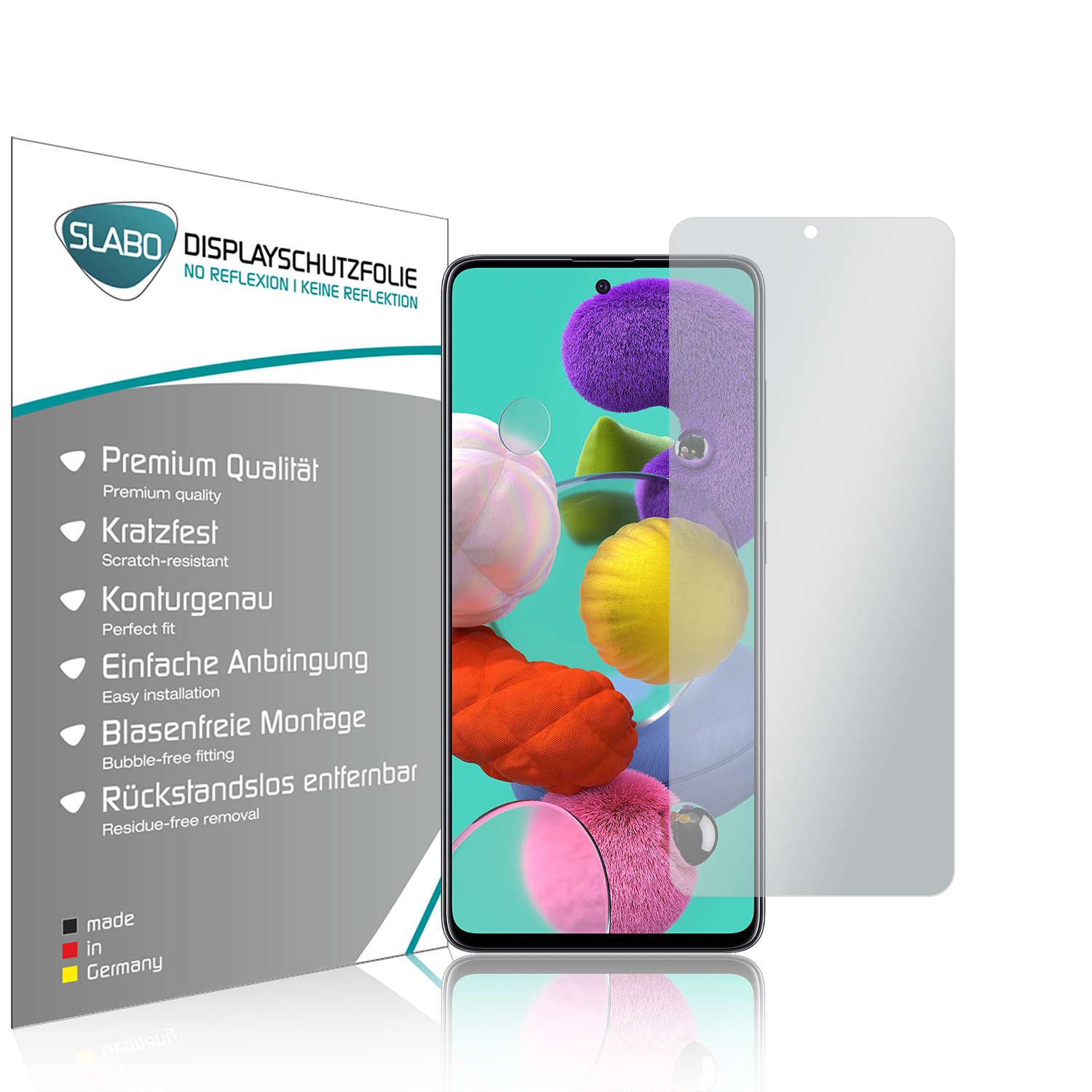 Galaxy SLABO Displayschutzfolie Samsung Displayschutz(für A51) x 4 \