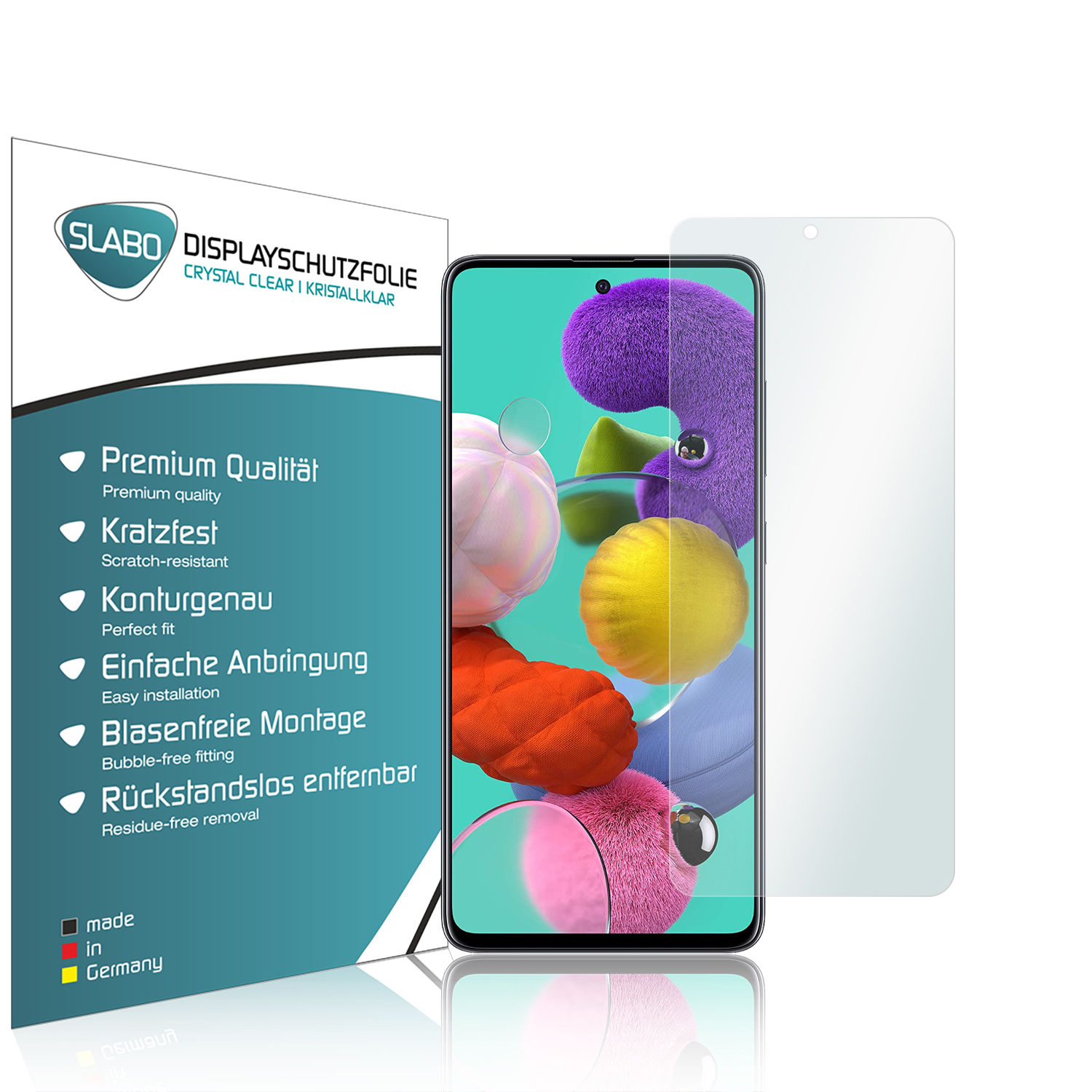SLABO 4 x Displayschutzfolie Samsung Galaxy \