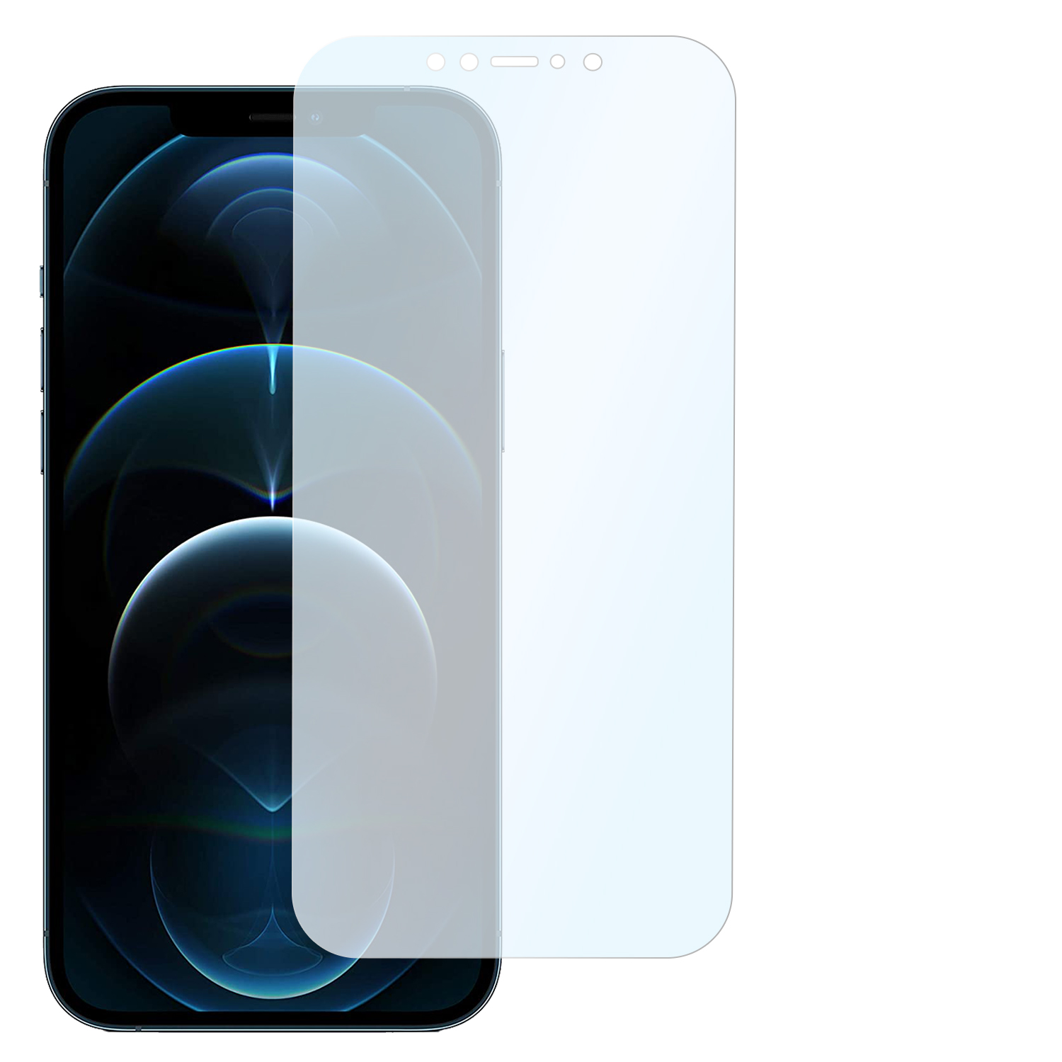 SLABO 2x Shockproof iPhone flexible Panzerschutzfolie Max) Apple 12 Pro Displayschutz(für