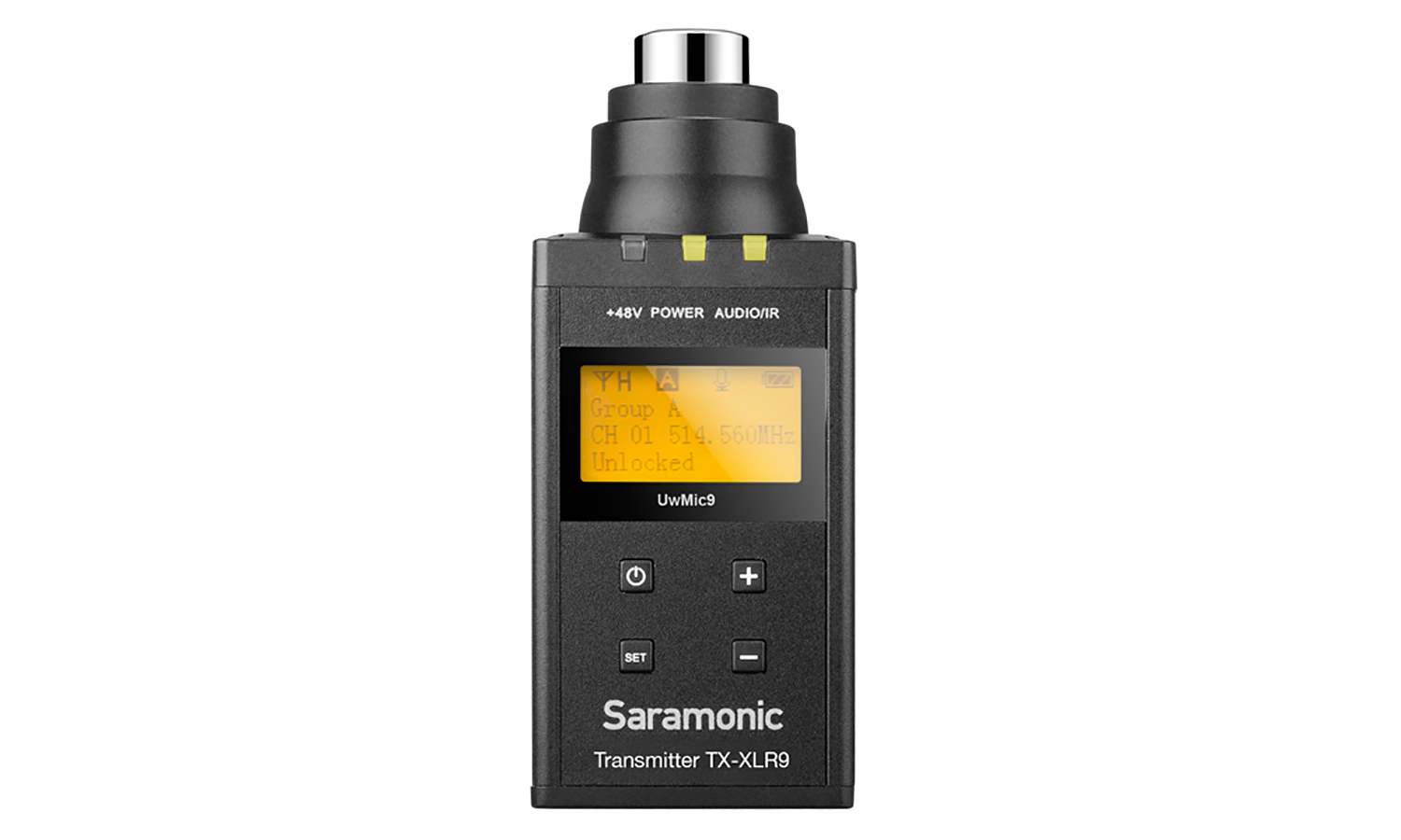 SARAMONIC UwMic9 TX-XLR9 Kompakter XLR-Stecksender Funkmikrofon Anthrazit