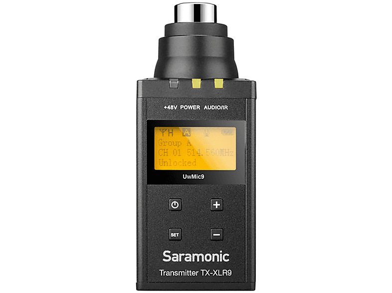 SARAMONIC UwMic9 TX-XLR9 Kompakter XLR-Stecksender Anthrazit Funkmikrofon