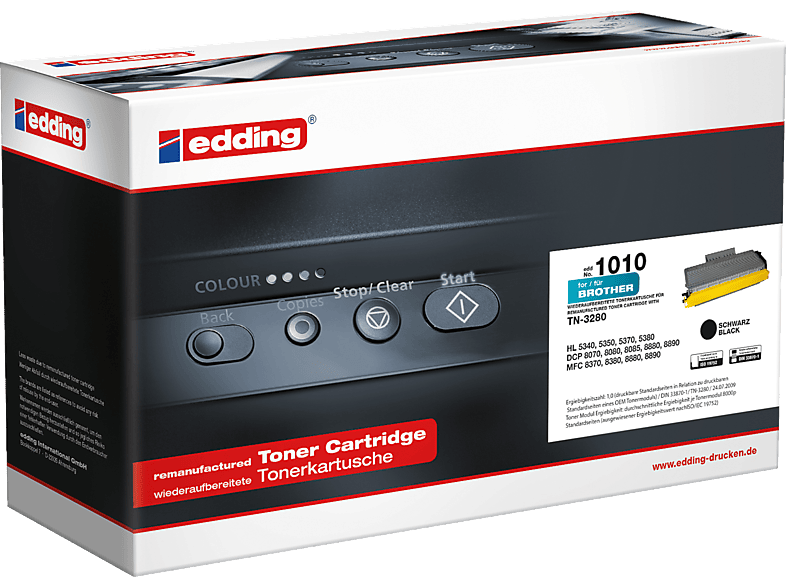 EDDING Toner 18-1010 wie Brother TN-3280 schwarz Black