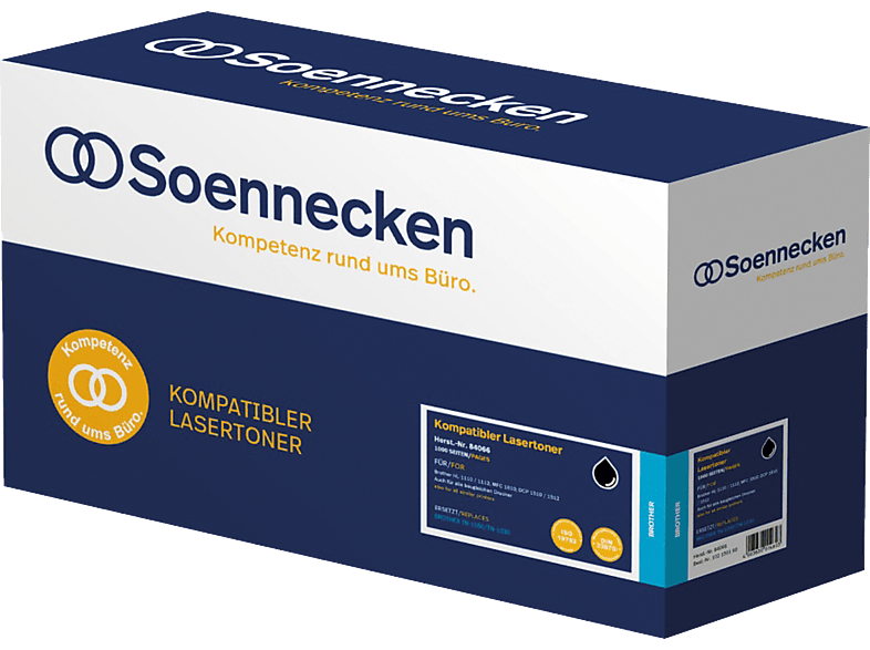 SOENNECKEN Toner 84066 wie Brother TN 1050 schwarz Black