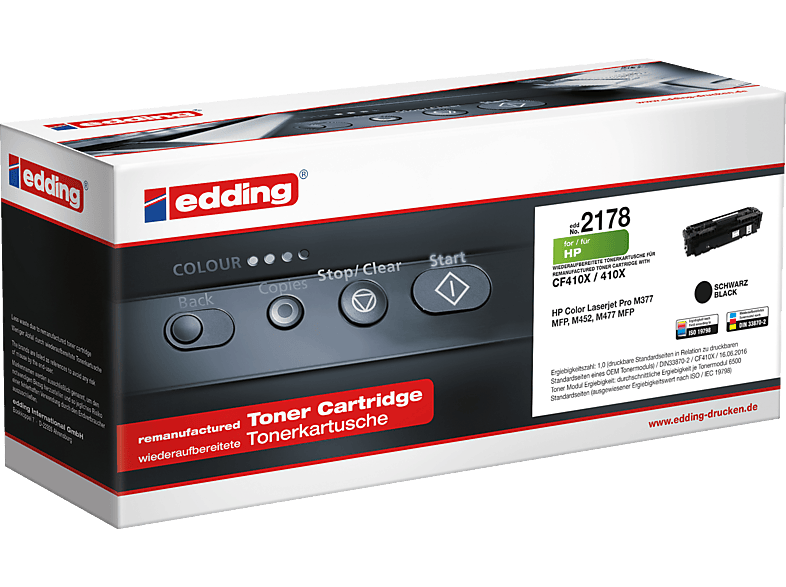 18-2178 Black Toner schwarz wie HP EDDING CF410X