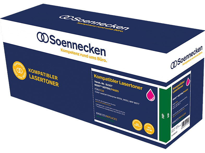 ca. 508X 81507 wie Magenta magenta 9.500 CF363X Toner SOENNECKEN S. HP