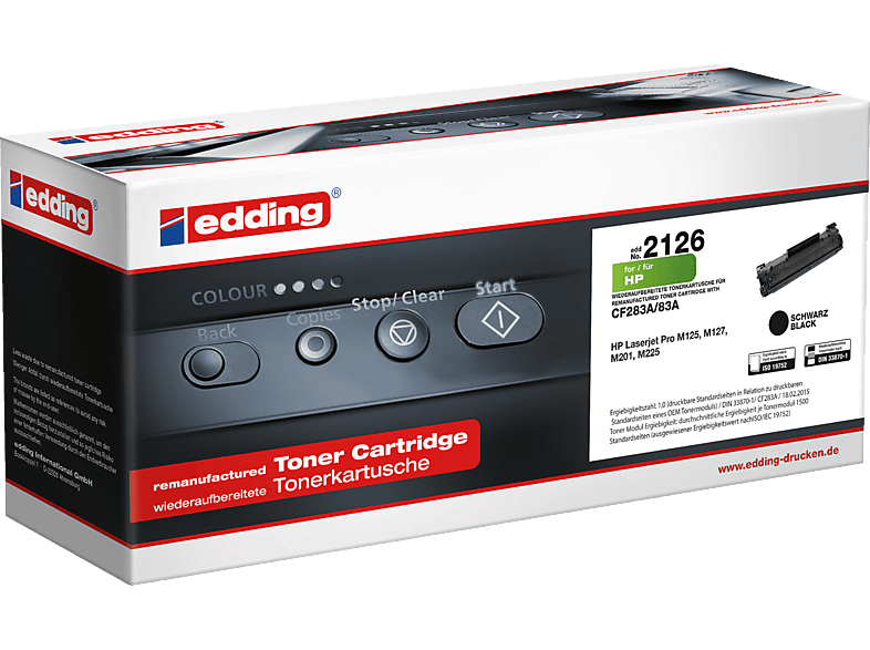 EDDING Toner 18-2126 schwarz wie Black HP CF283A