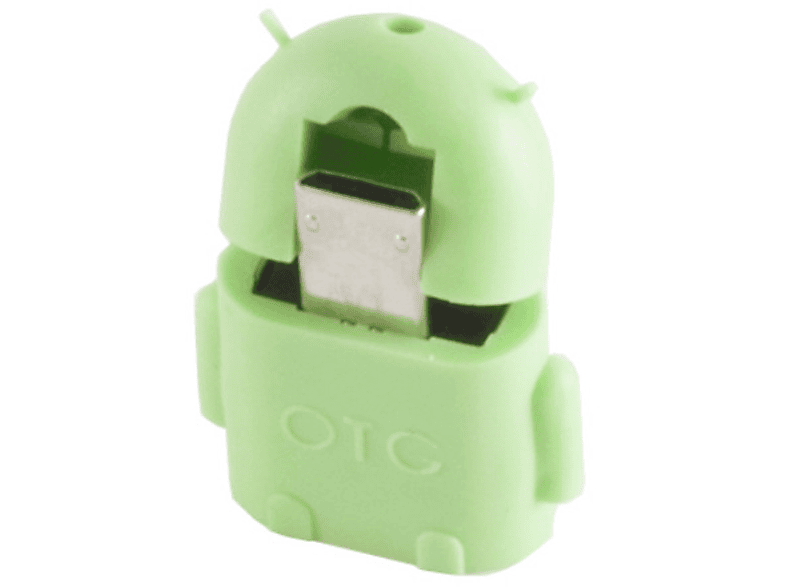 [Neu 2024] KABELBUDE USB-OTG Micro-B Stecker auf A-Buchse USB grün 2.0, Adapter
