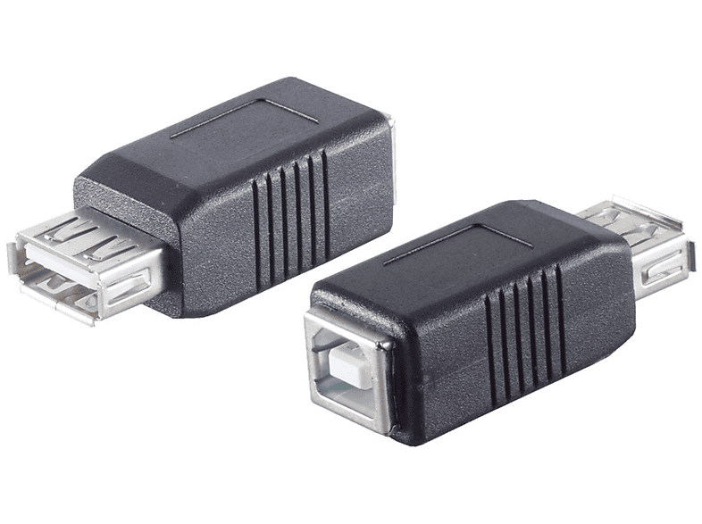 SHIVERPEAKS USB Adapter 2.0 A Kupplung / B Kupplung USB Adapter, grau