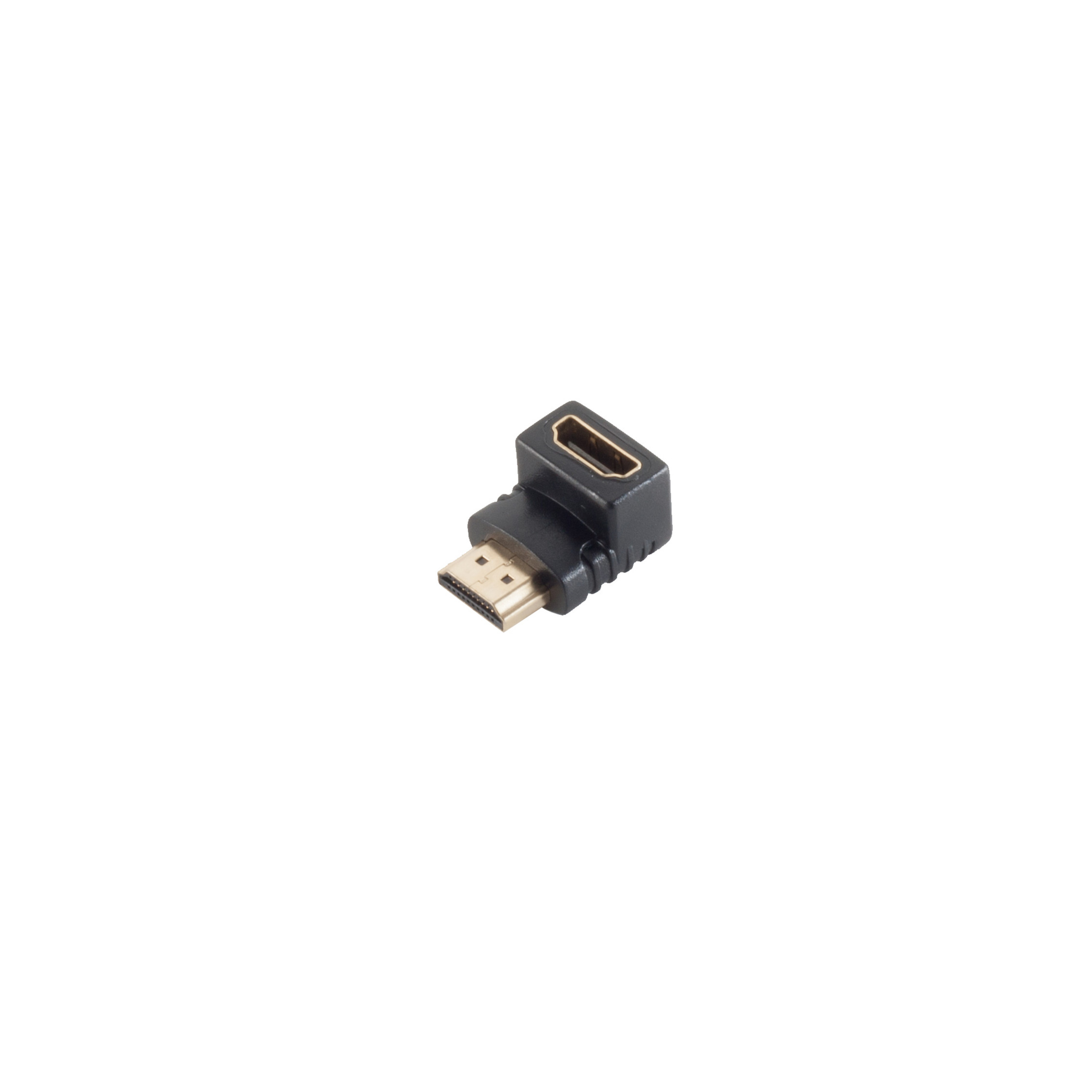 SHIVERPEAKS Adapter HDMI-St./HDMI-Buchse Abgang unten Adapter HDMI/ DVI verg