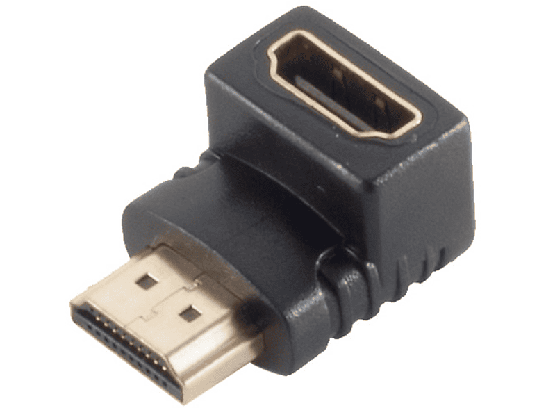 SHIVERPEAKS Adapter HDMI-St./HDMI-Buchse verg. DVI HDMI/ Abgang unten Adapter