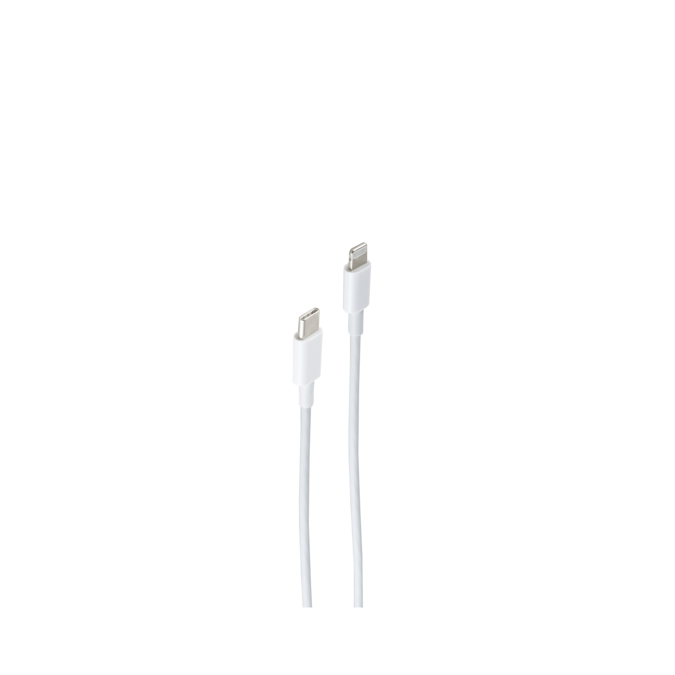 SHIVERPEAKS Lade 8-pin 1,5m, 1,5 Stecker, USB-C® auf USB Ladekabel, Kabel, m, Stecker weiß