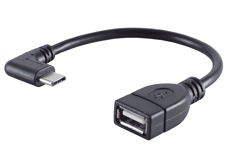 SHIVERPEAKS Adapter, USB-Typ C-Stecker/  USB 2.0 A Buchse 90° USB Adapter | USB-Zubehör