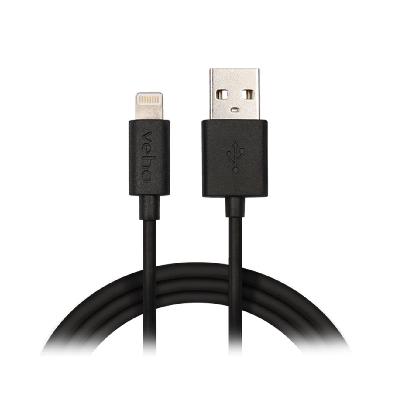 Meter Lightning VEHO Lightning Kabel USB schwarz 1 Kabel
