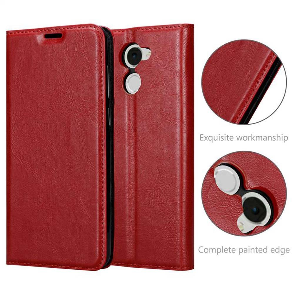 Bookcover, Enjoy ROT Magnet, Book Huawei, Hülle Invisible CADORABO 7 APFEL PLUS,