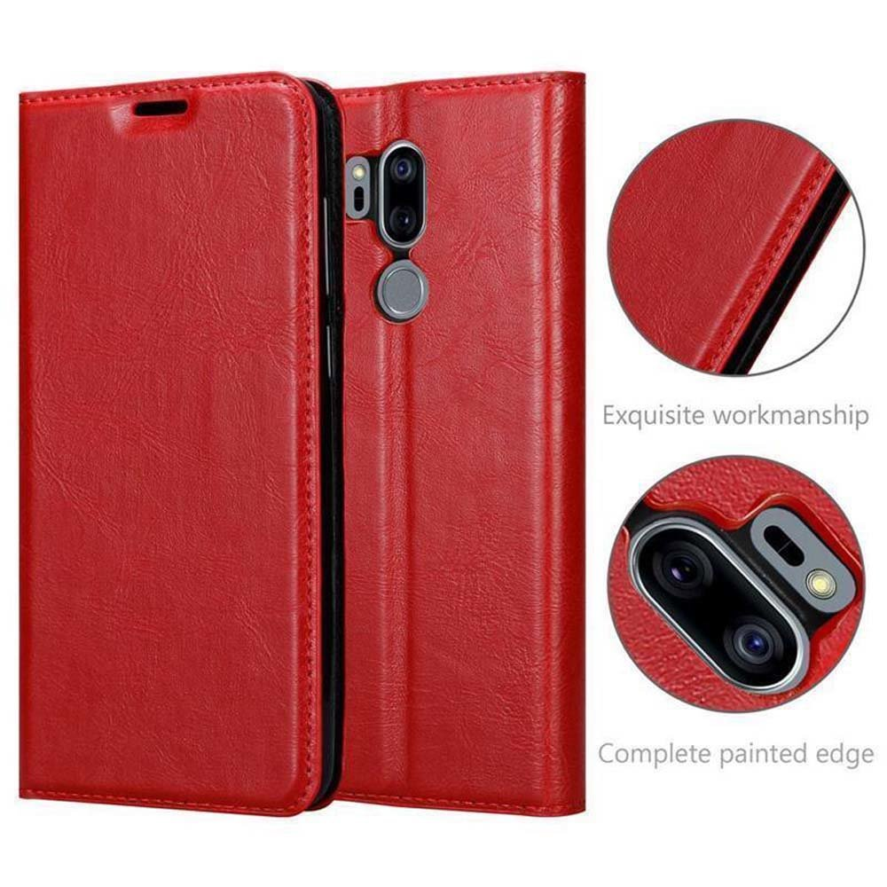 Book G7 ROT ONE, / / Hülle Invisible CADORABO ThinQ Bookcover, APFEL LG, FIT Magnet,