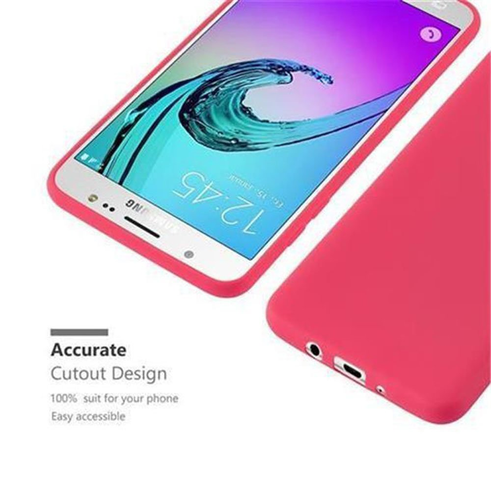 Candy J7 TPU Galaxy Hülle Style, CADORABO Samsung, 2016, im Backcover, CANDY ROT