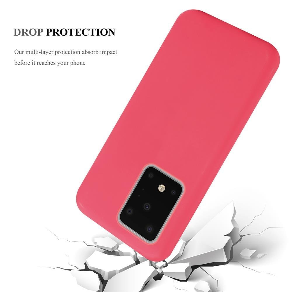 ROT Backcover, CADORABO Hülle CANDY Style, ULTRA, S20 TPU Candy im Samsung, Galaxy