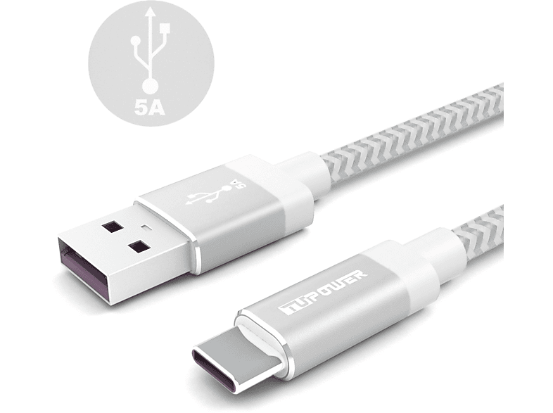 Kabel, cm, Huawei USB-C Silber K33 Ladekabel C USB Supercharge TUPOWER 30 0,3m,