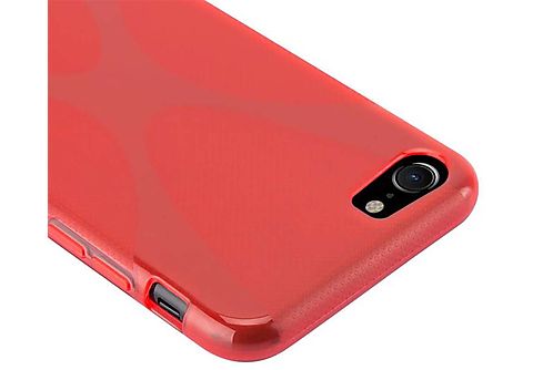 carcasa de móvil  - Funda flexible para móvil - Carcasa de TPU Silicona ultrafina CADORABO, Apple, iPhone 7 / 7S / 8 / SE 2020, rojo infierno
