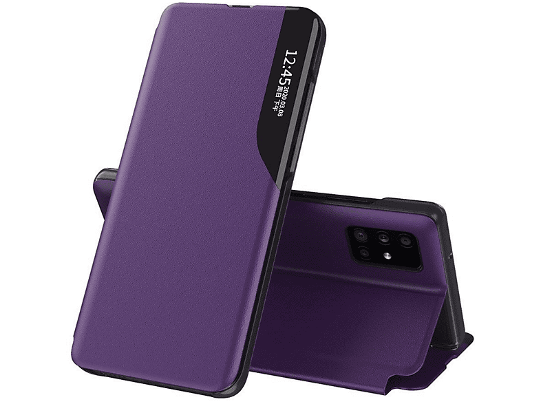 Violett Bookcover, Smart Samsung, View Case, COFI A71, Galaxy