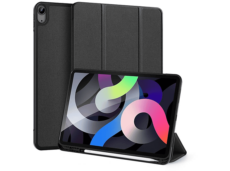 DUX DUCIS Smart Sleep Case Bookcover für Samsung Galaxy Tab S6 Lite 10.4 Kunstleder, Schwarz