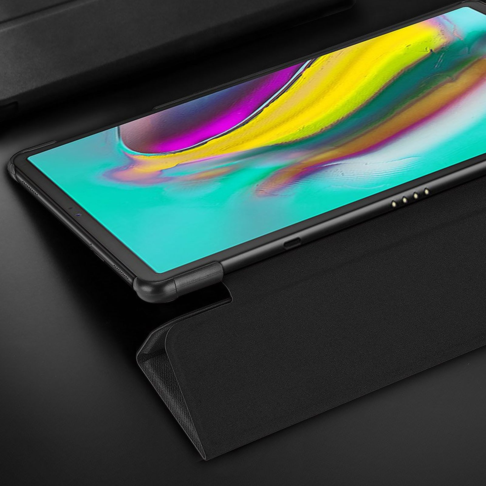 DUX DUCIS Bookcover Sleep 10.1 Case Smart A für Samsung 2019 Blau Kunstleder, Galaxy Tab