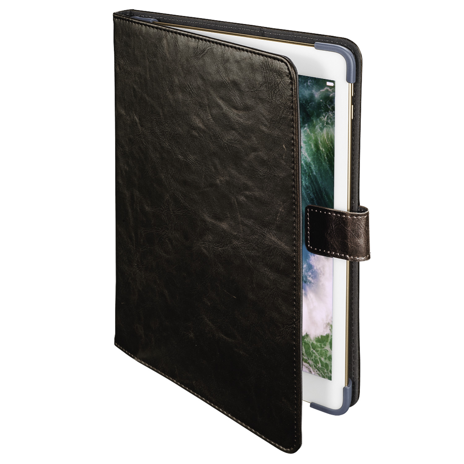 HAMA Noble Tasche iPad Braun Apple Tablethülle Bookcover Kunstleder, für (2017) 10.5 Pro
