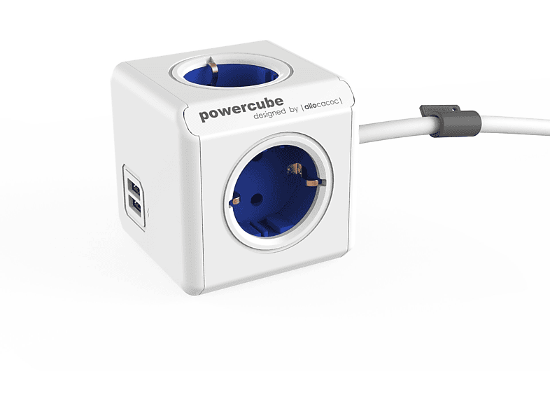 ALLOCACOC PowerCube Mehrfachstecker Extended USB-Ladefunktion mit DuoUSB